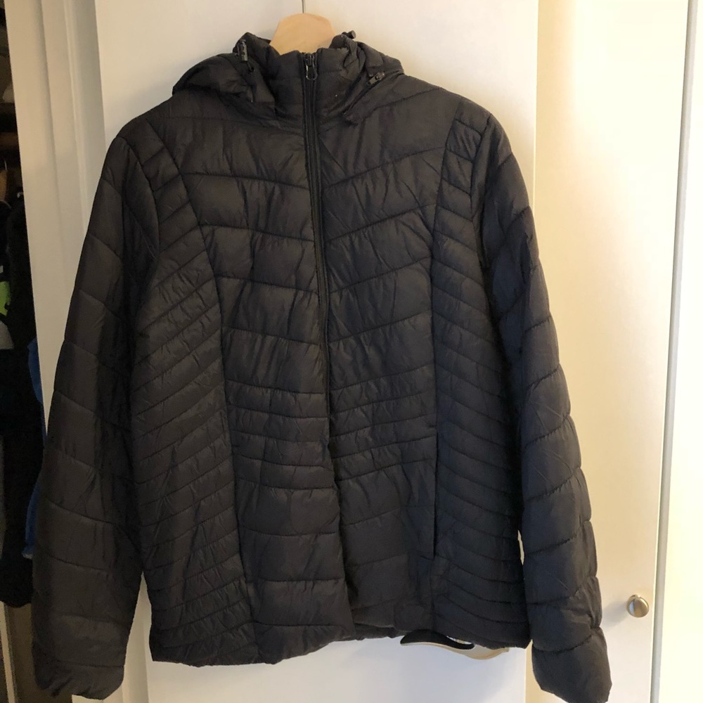 Black down jacket
